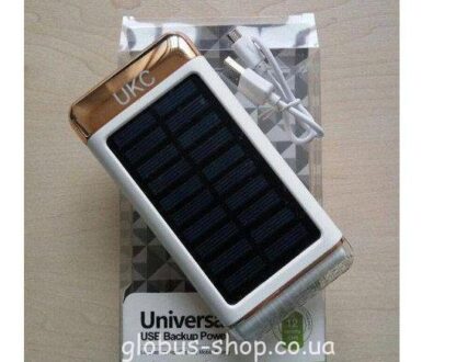 Солнечное зарядное устройство Power Bank UKC 33000mAh с фонарем