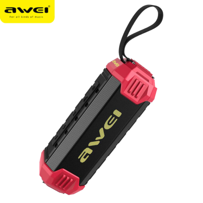 Водонепроникна портативна блютуз колонка Awei Bluetooth Y280 стерео Speaker-Power Bank Black