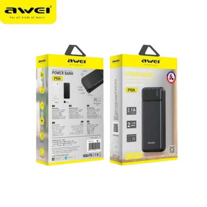 Батарея Power Bank AWEI P70K (20000 mAh) с LCD-дисплеем