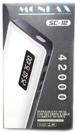 Моб. Зарядка POWER BANK Mondax sc-12m 42000mah с ж/к экраном 2 выхода