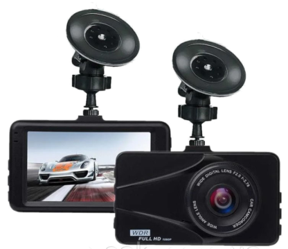 Видеорегистратор для автомобиля Full HD DVR T670G+ на 2 камеры 1080P с HDMI выходом