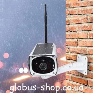 Аккумуляторная IP камера видеонаблюдения RIAS Wi-Fi 2MP с солнечной батареей (панелью)
