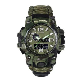 Часы тактические с паракордом Shiyunme Green