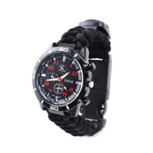 Багатофункціональний годинник Paracord Black
