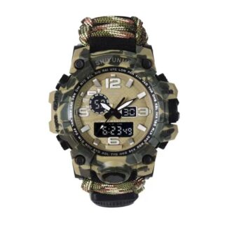 Годинник для виживання з паракордом Shiyunme Khaki