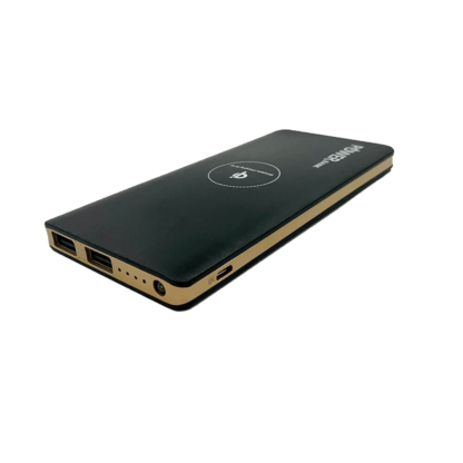Power bank QI 10 000 mAh Black