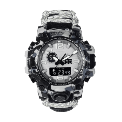 Військовий годинник з паракордом Shiyunme Gray