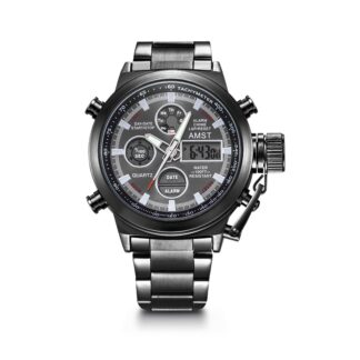 Наручний годинник Amst 3003 на браслеті black-black