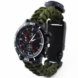 Багатофункціональний годинник Paracord green