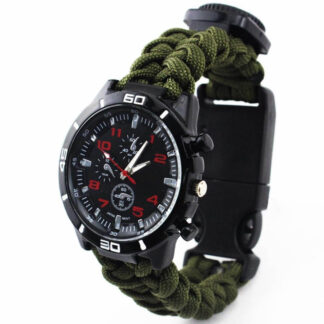 Багатофункціональний годинник Paracord green
