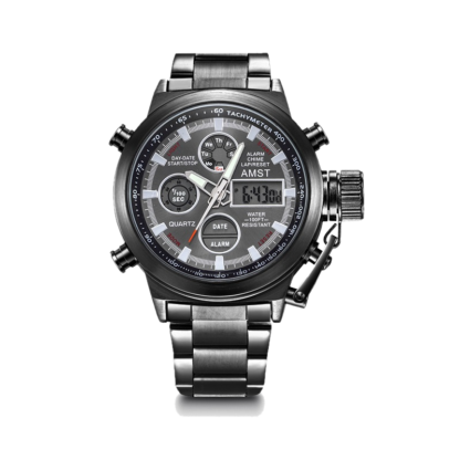 Наручные часы Amst 3003 на браслете black-black