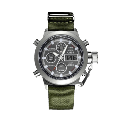Годинник для виживання Amst 3003 silver-green