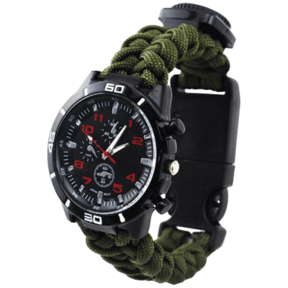 Багатофункціональний годинник Paracord green