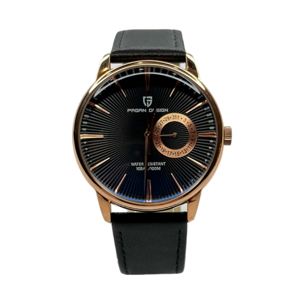 Годинник з кварцовим механізмом Pagani Design PD-1654 Black/Brown