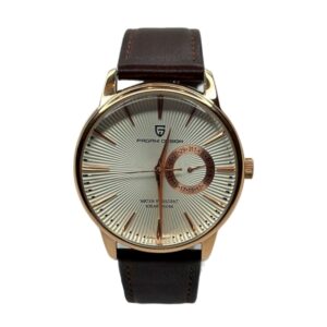 Стильний наручний годинник Pagani Design PD-1654 Gold/Brown