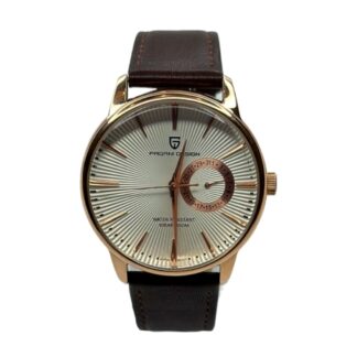 Стильний наручний годинник Pagani Design PD-1654 Gold/Brown