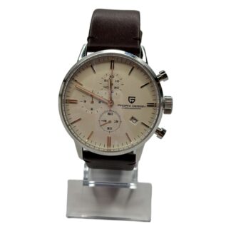 Захищений преміальний годинник Pagani Design PD-2720K Silver/Brown