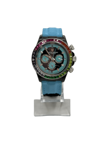 Спортивний механічний годинник Pagani Design PD-1732 Rainbow/Blue