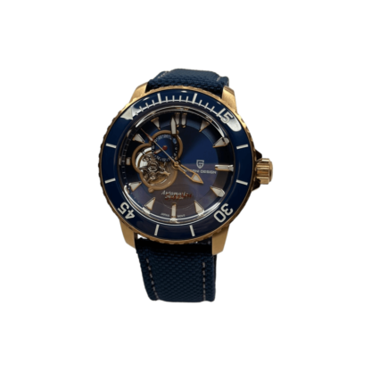 Преміальний механічний годинник Pagani Design PD-1674 Gold/Blue