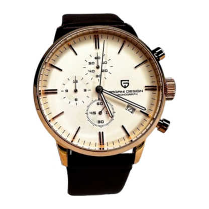 Стильний годинник для чоловіків Pagani Design PD-2720K Gold/Brown