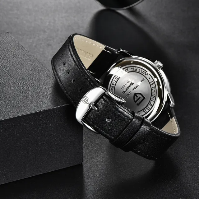 Годинник з кварцовим механізмом Pagani Design PD-1654 Black/Brown