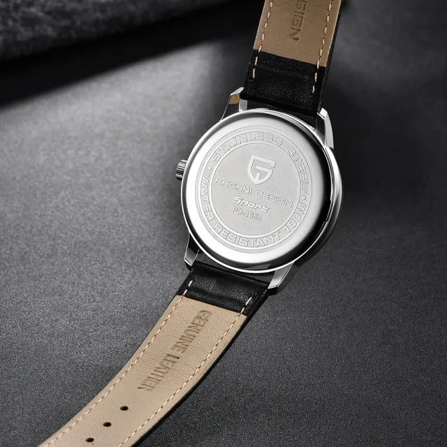Годинник з кварцовим механізмом Pagani Design PD-1654 Black/Brown