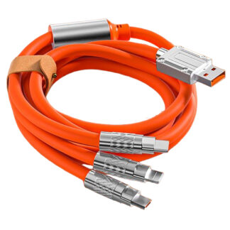 Кабель 3в1 Globus Type-C/Lightning(IPhone)/Micro-usb