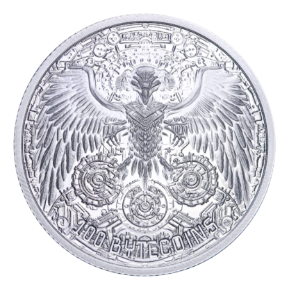 Серебряная монета 1oz Silicon Haven AI Silver 100 bytecoins 2024