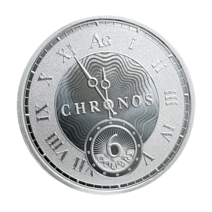 Серебряная монета 1oz Токелау Chronos Chronos Silver 6$ 2024