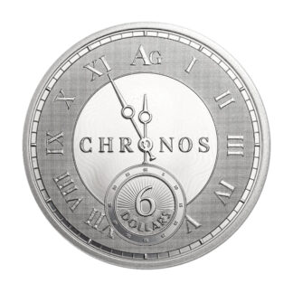 Серебряная монета 1oz Токелау Chronos Chronos Silver 6$ 2024