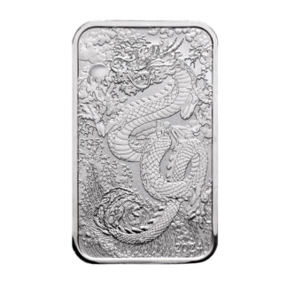 Серебряная монета 1$ Дракон 2024 Австралия