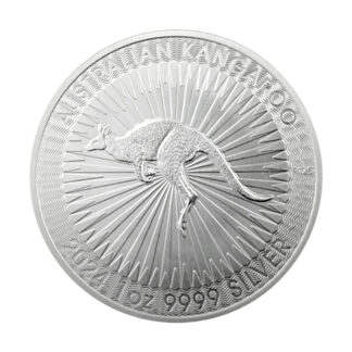 Серебряная монета 1oz Australian Kangaroo 1$ 2024