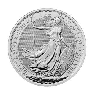 Серебряная монета 1oz Британия (Britannia) 2£ 2025