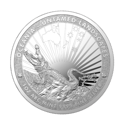 Серебряная монета 5$ Токелау Неприрученный Крокодил 1oz 2024 года