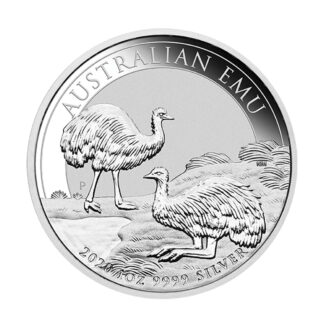 Серебряная монета 1oz Australian Emu 1$ 2020