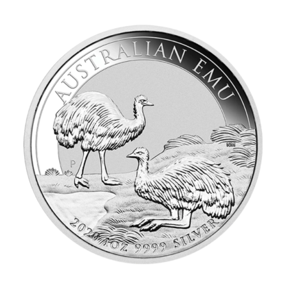 Серебряная монета 1oz Australian Emu 1$ 2020