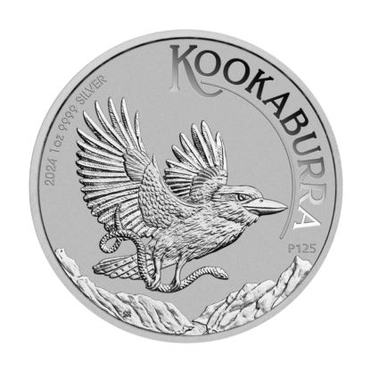 Серебряная монета 1$ Кукабарра Австралия 1oz 2024 года
