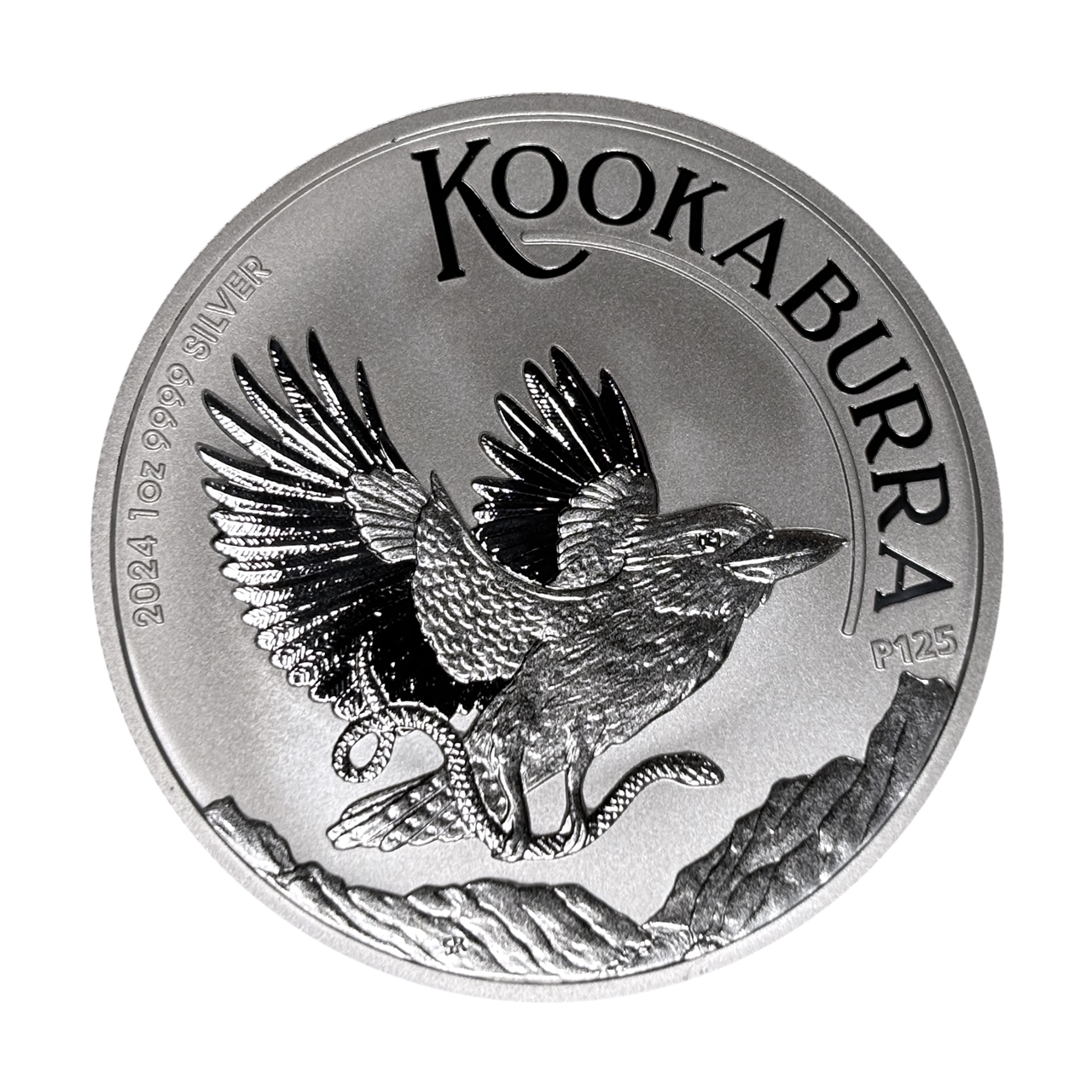 Серебряная монета 1$ Кукабарра Австралия 1oz 2024 года