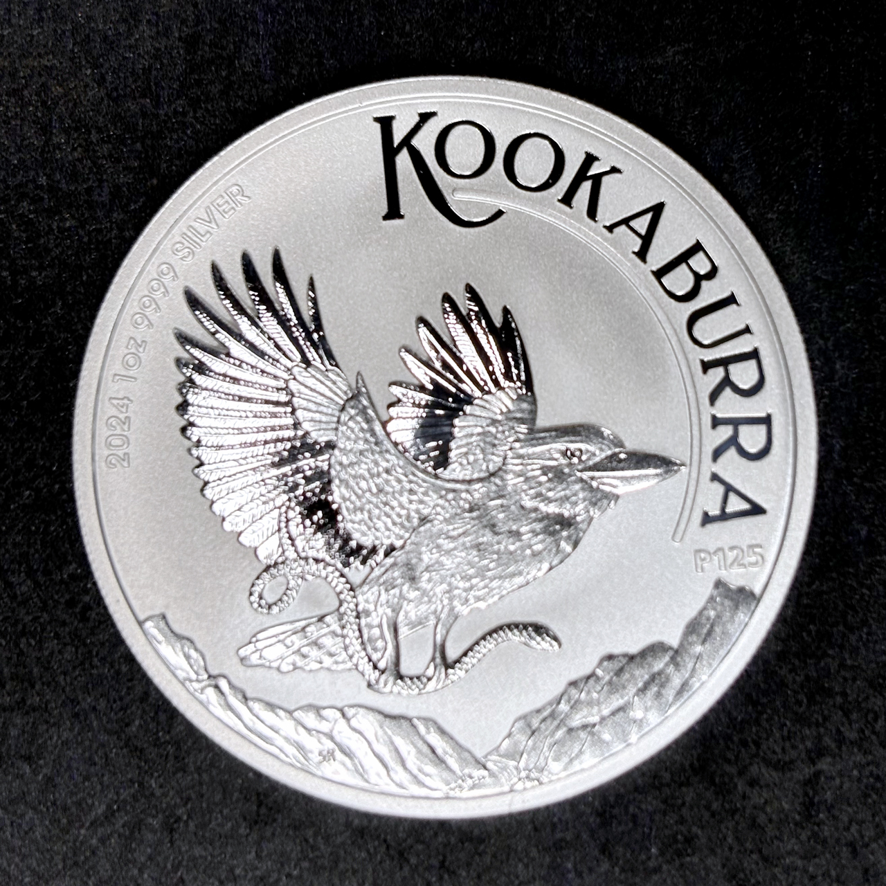 Серебряная монета 1$ Кукабарра Австралия 1oz 2024 года