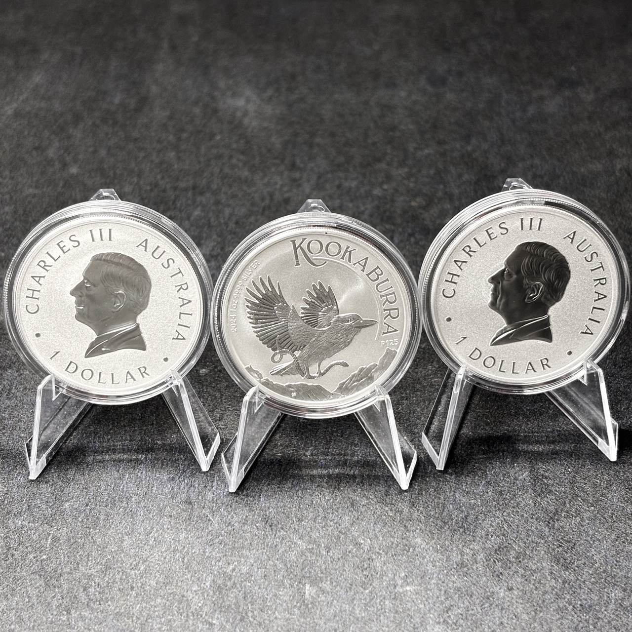 Серебряная монета 1$ Кукабарра Австралия 1oz 2024 года
