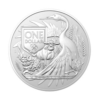 Серебряная монета 1$ Герб Квинсленда Австралия 1oz 2023 года