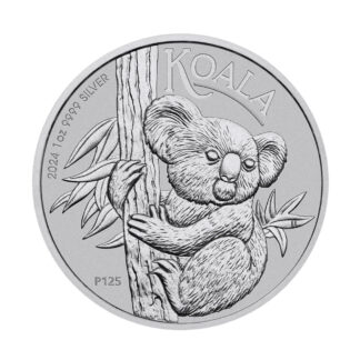 Серебряная монета 1$ Коала Австралия 1oz 2024 года