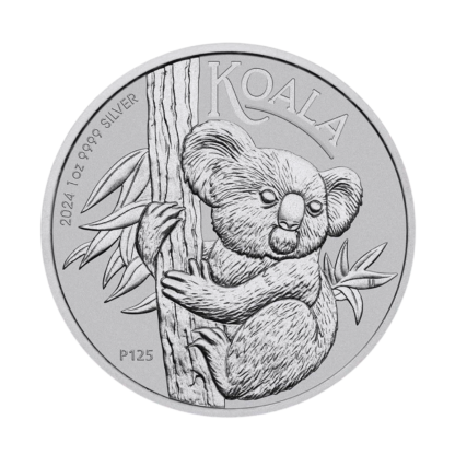 Серебряная монета 1$ Коала Австралия 1oz 2024 года