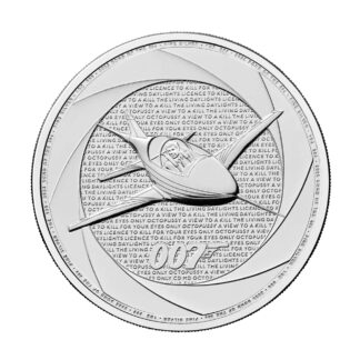 Срібна монета 2£ «Bond of the 1980s» 1oz 2025 року