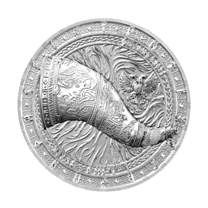 Серебряная монета 5 марок «Artefacts: Gjallarhorn» 1oz 2024 года