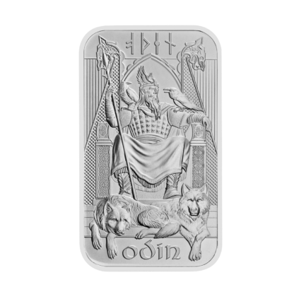 Серебряный слиток «Северные боги: ОДИН» 1oz 2024 года