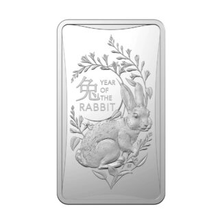 Серебряный слиток $1 Австралия «Год Кролика» 1/2 oz 2023 года