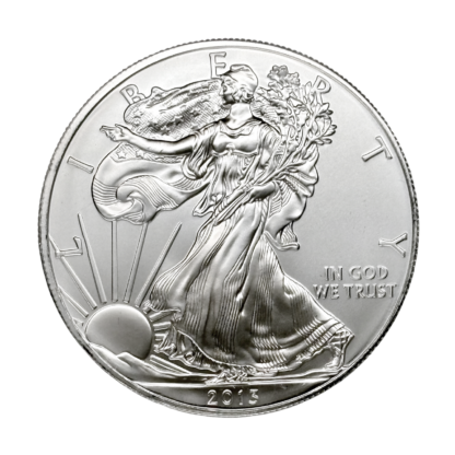Серебряная монета 1$ Американский Орел Liberty 1oz 2013 года