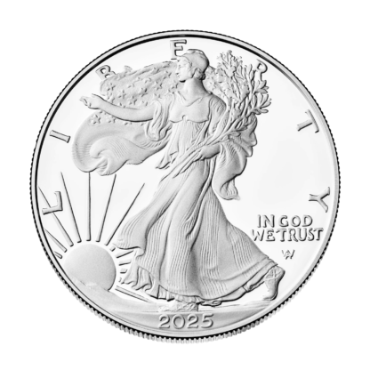 Серебряная монета 1$ Американский Орел Liberty 1oz 2025 года