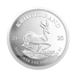 Срібна монета R1 Крюгерранд 1oz 2025 Південна Африка